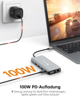 USB-C Dockingstation Hub 11‑poorts