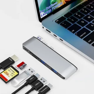 USB-C dockingstation hub voor laptop met 4K hdmi