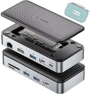 USB-C dockingstation hub zwart