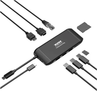 USB-C dockingstation in zwart