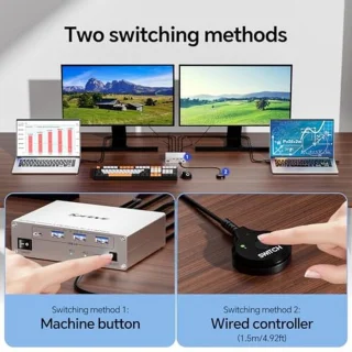 USB-C Dockingstation KVM-switch