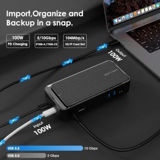 USB-C Dockingstation met M.2 SSD-behuizing
