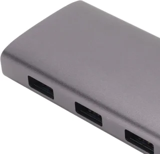 USB C dockingstation type C hub donkergrijs