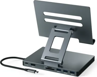 USB C dockingstation voor iPad Pro en tablets - zwart