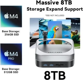 USB-C Dockingstation voor Mac mini