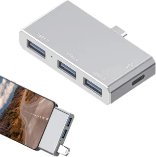 USB-C dockingstation zilver