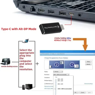 USB-C Dummy Plug 1080p