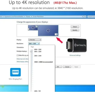 USB-C Dummy Plug 1080p