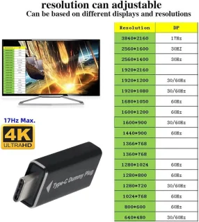 USB-C Dummy Plug 1080p