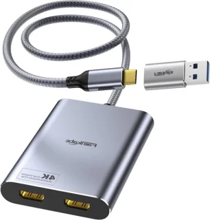 USB-C HDMI-adapter Zilver