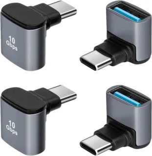 USB C hoekadapter 90° - 4 stuks - USB 3.1 - ShopVlot