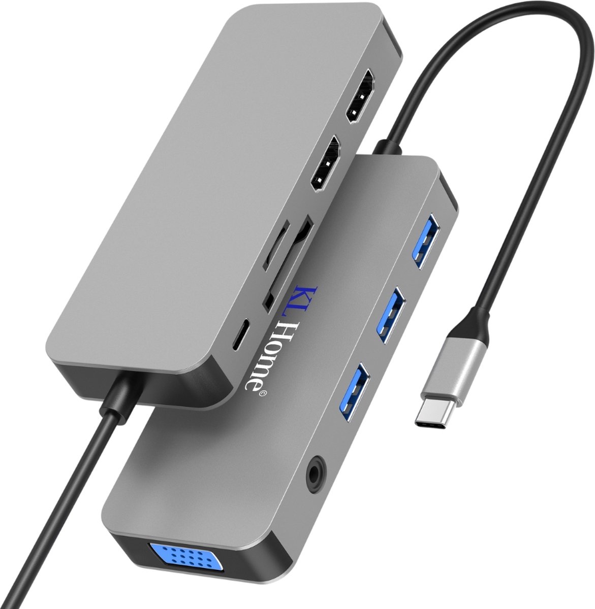 USB-C Hub 10-in-1 Docking Station