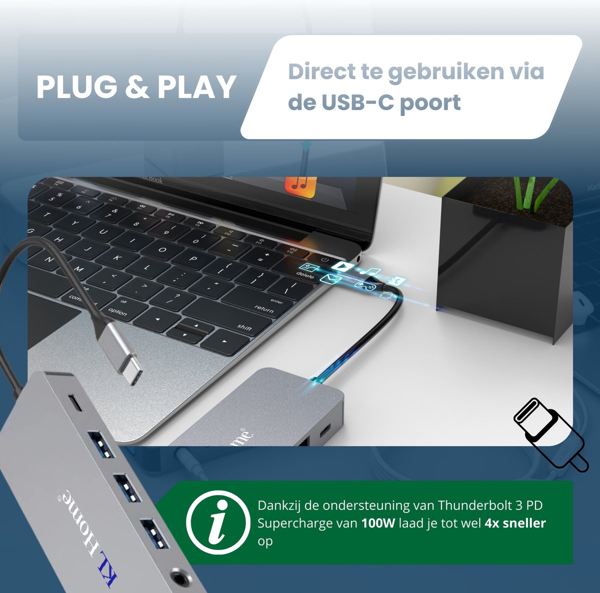 USB-C Hub 11-in-1 Docking Station
