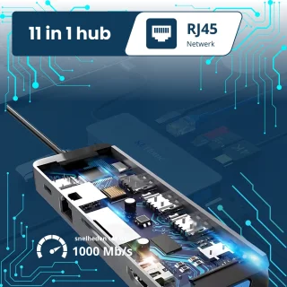USB-C Hub 11-in-1 Docking Station
