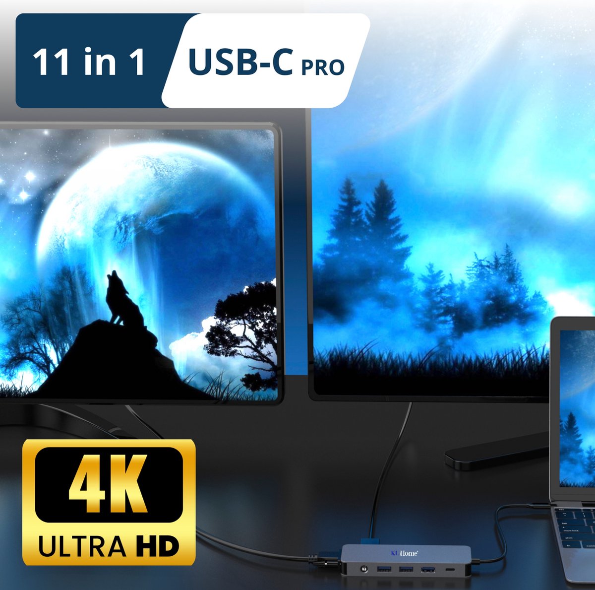 USB-C Hub 11-in-1 Docking Station