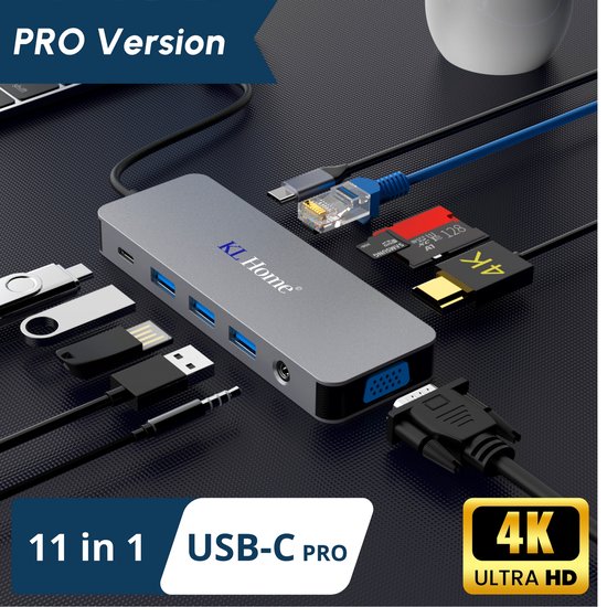 USB-C Hub 11-in-1 Docking Station