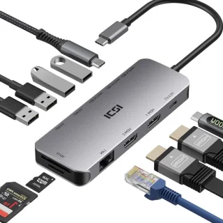 USB-C hub 11-in-1 dockingstation met 4K HDMI en aluminium