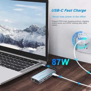 USB-C Hub 11-in-1 Dockingstation