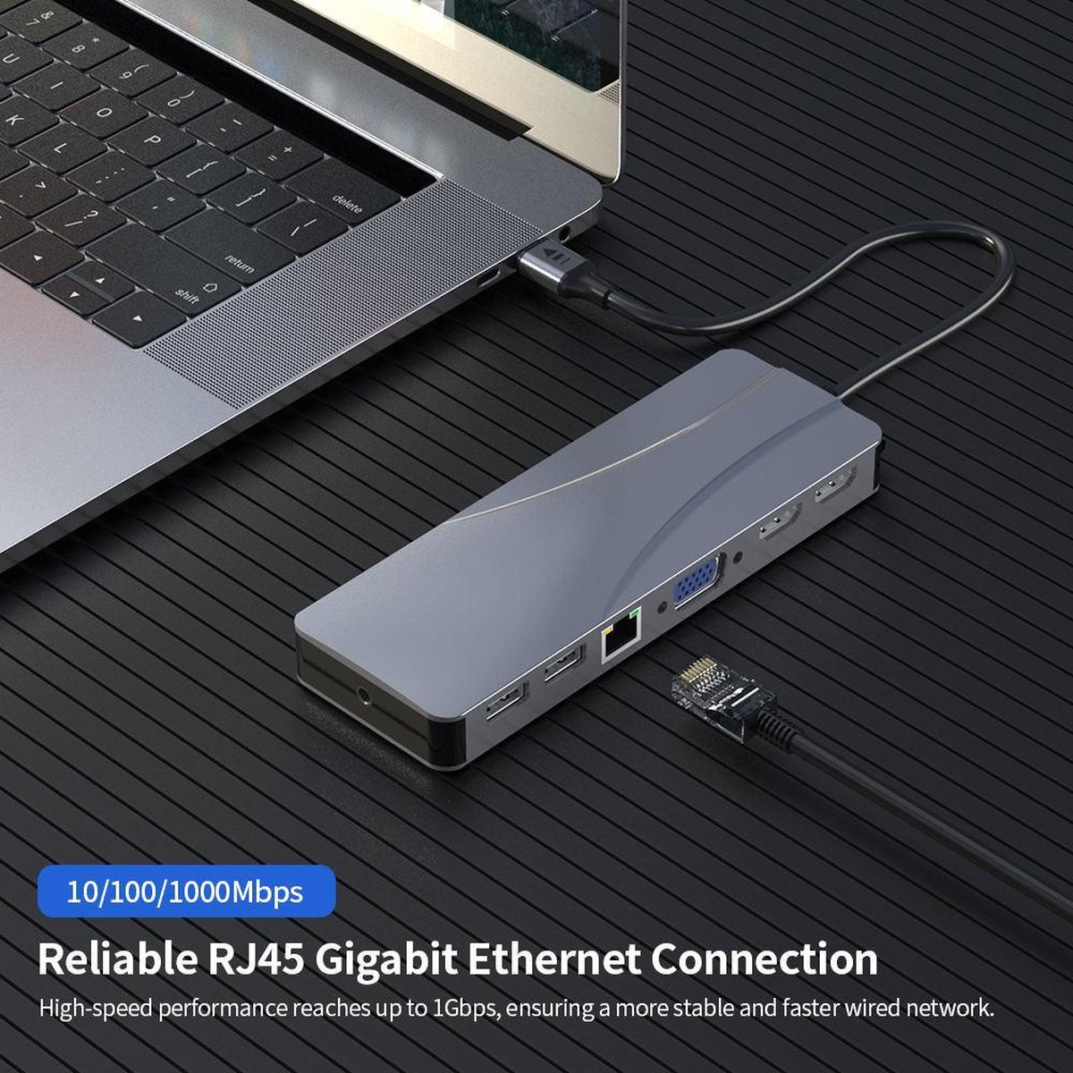 USB-C Hub 14-in-1 Triple Display USB-C Hub