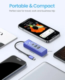 USB-C Hub 3-poorts
