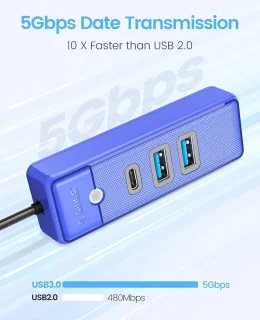USB-C Hub 3-poorts