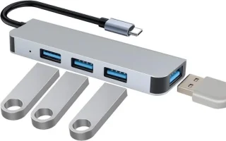 USB-C hub 4-in-1 dockingstation
