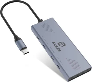 USB-C-hub 4 poorten zwart