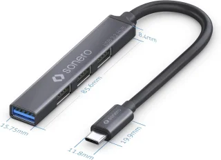 USB-C Hub 4-poorts