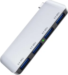 USB-C hub 4-poorts grijs
