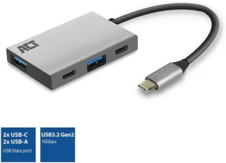 USB-C Hub 4-poorts