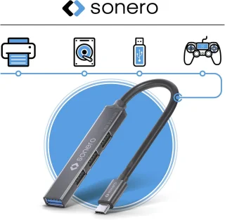 USB-C Hub 4-poorts