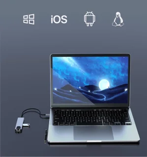 USB-C Hub 5-in-1 Adapter