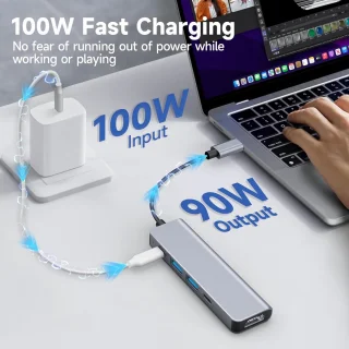 USB-C Hub 5-in-1 Multiport Adapter