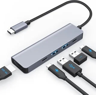 USB-C Hub 5-in-1 Multiport Adapter