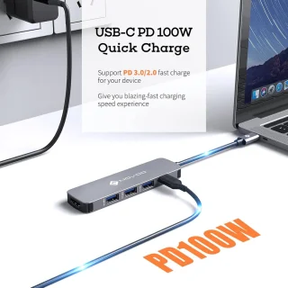USB-C hub 5-in-1 type-c dock