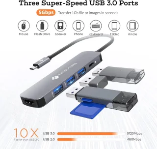 USB-C hub 5-in-1 type-c dock