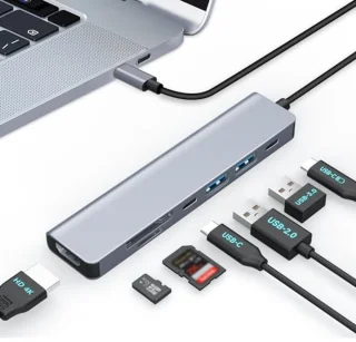 USB-C Hub 7-in-1 Adapter