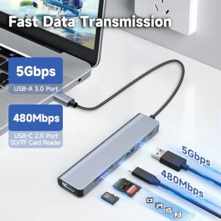 USB-C Hub 7-in-1 Adapter