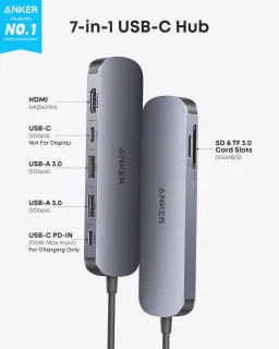 USB-C Hub 7-in-1 Adapter