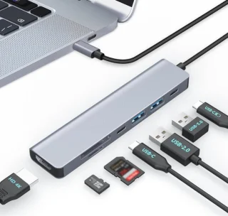 USB-C Hub 7-in-1 Multiport Adapter