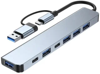 Compacte 7-in-1 USB-C-hub: veel poorten, paar concessies