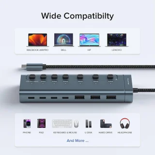 USB-C Hub 7-poorts (USB 3.2)