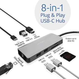 USB-C Hub 8-in-1 Adapter