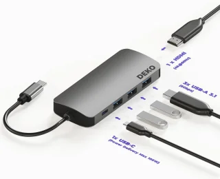 USB-C Hub 8-in-1 Dockingstation