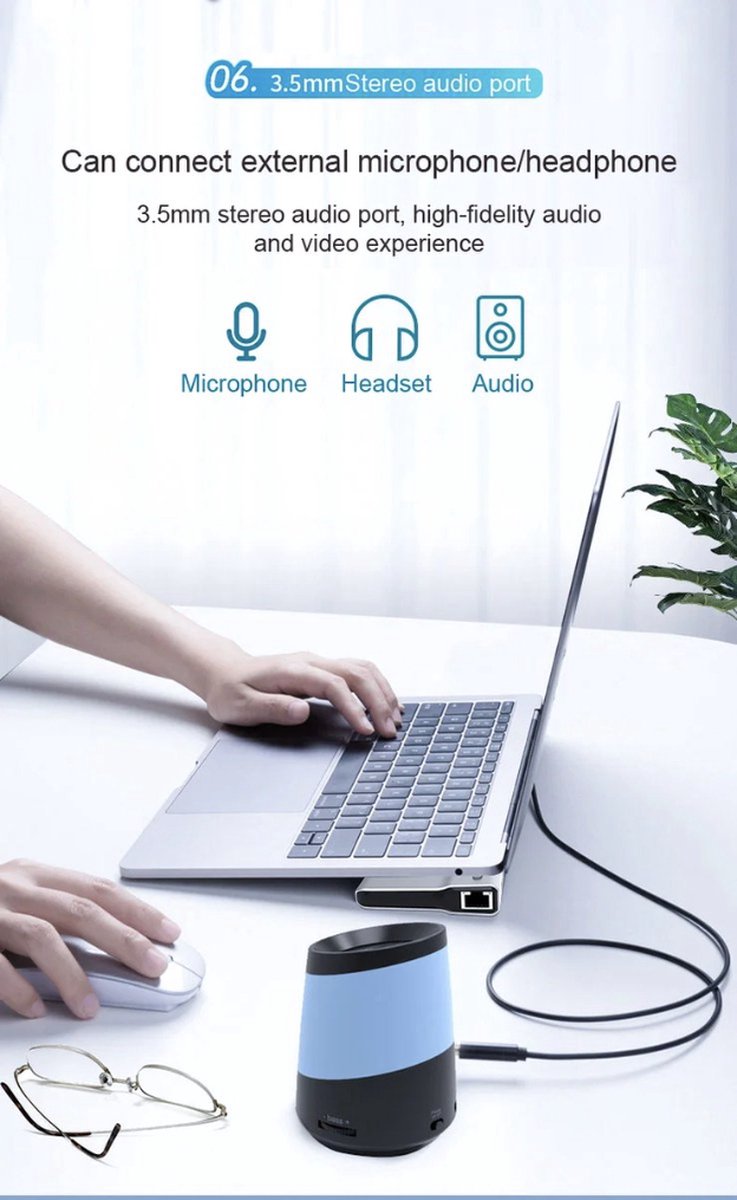 USB-C Hub Adapter 12-in-1 Spacegrey