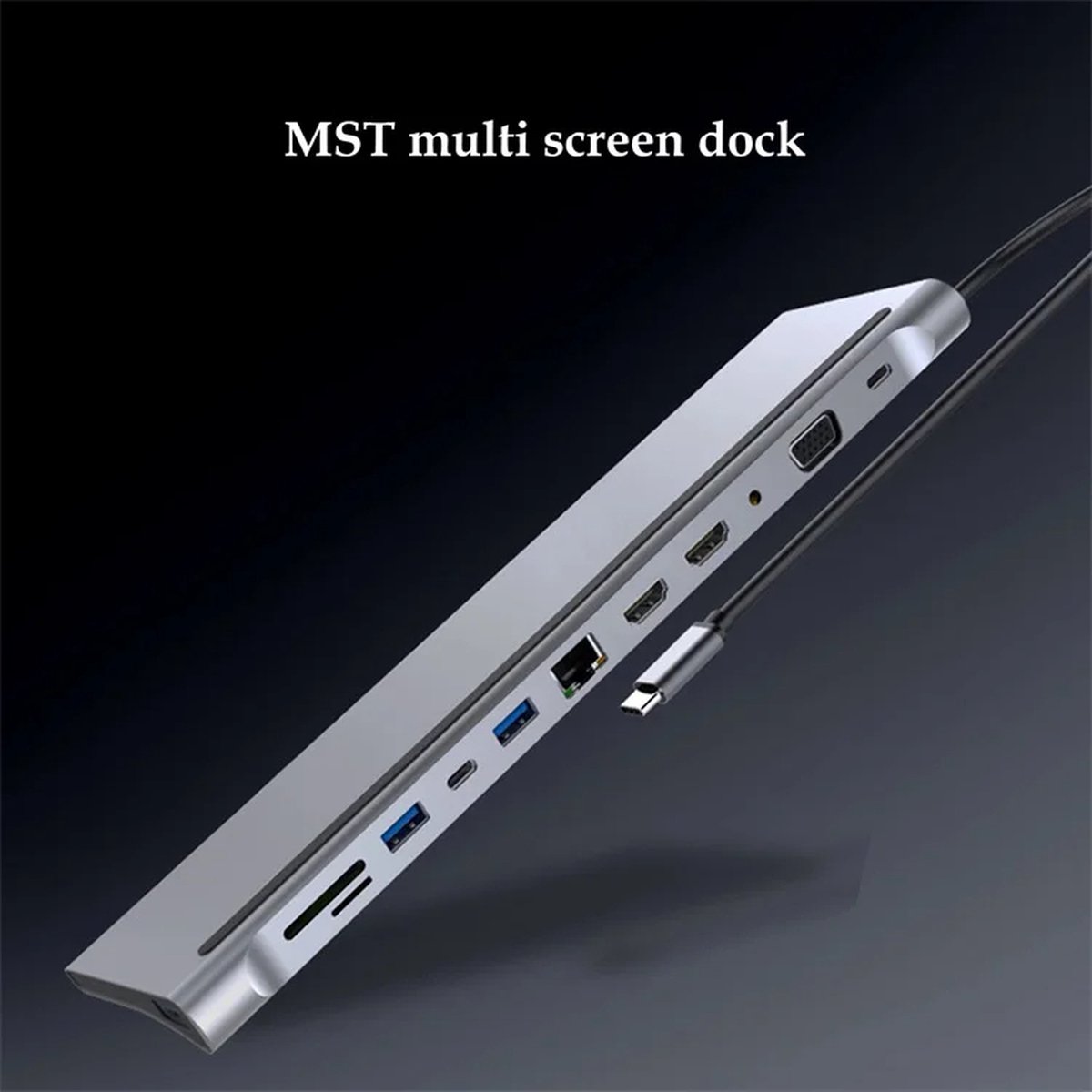 USB-C Hub Adapter 12-in-1 Spacegrey