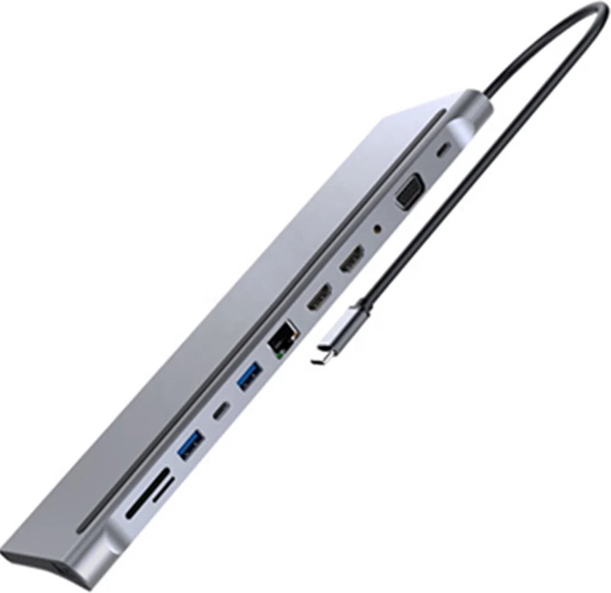USB-C Hub Adapter 12-in-1 Spacegrey