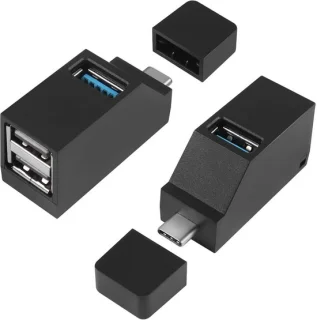 USB-C Hub Adapter 3-poorts (2 stuks)