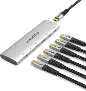 USB-C hub adapter 6-in-1 dockingstation