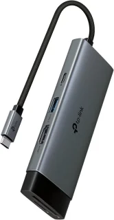 USB-C Hub Adapter Dock - 7-poorts Aluminium - Grijs